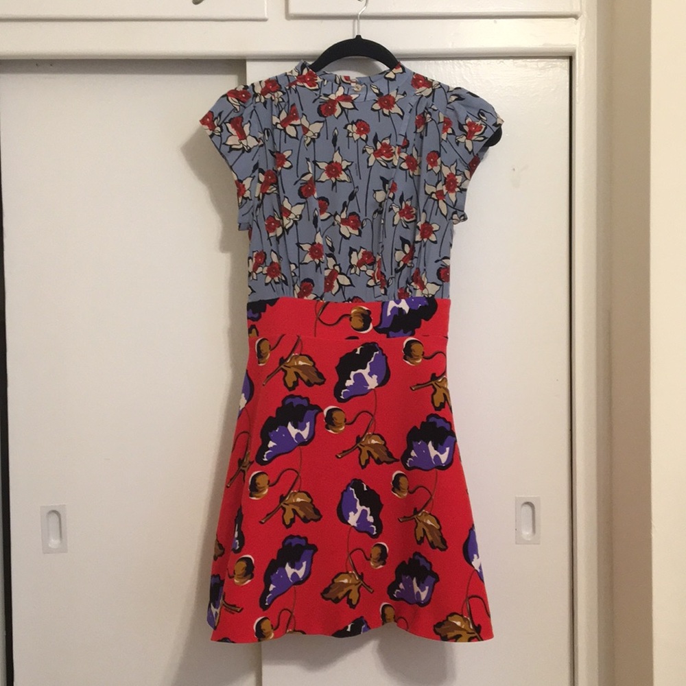Miu Miu Contrast Print Dress